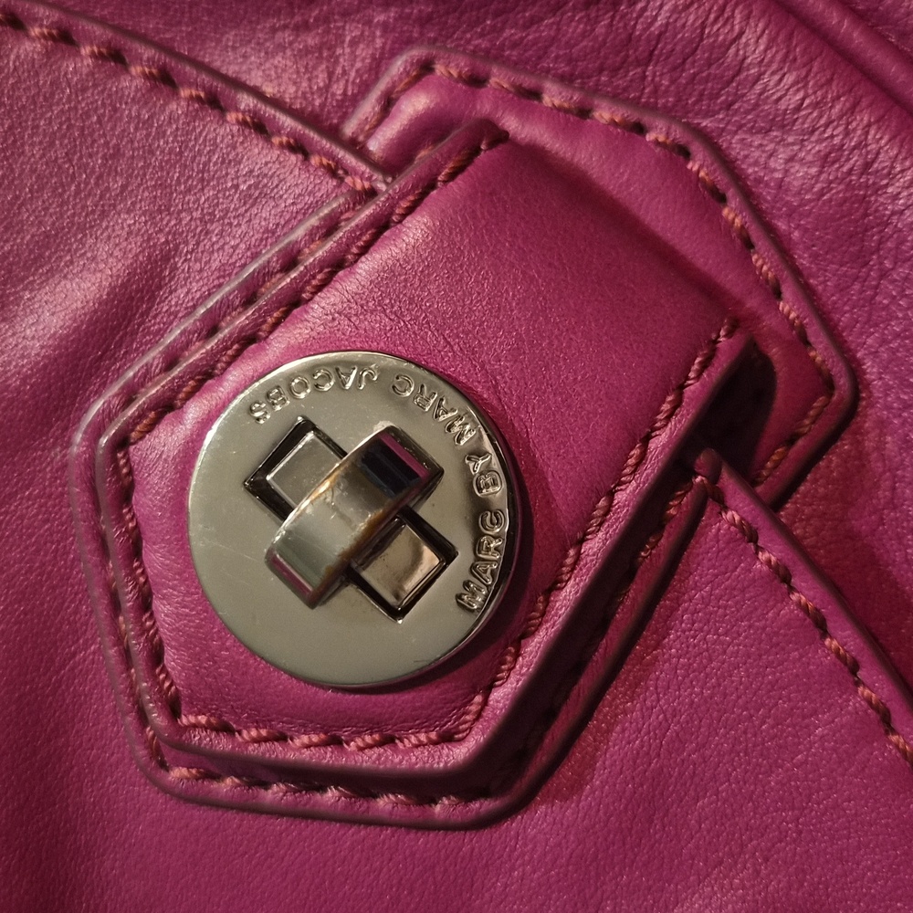 Marc By Marc Jacobs Magenta Leather Mini Crossbody - Picture 13 of 15